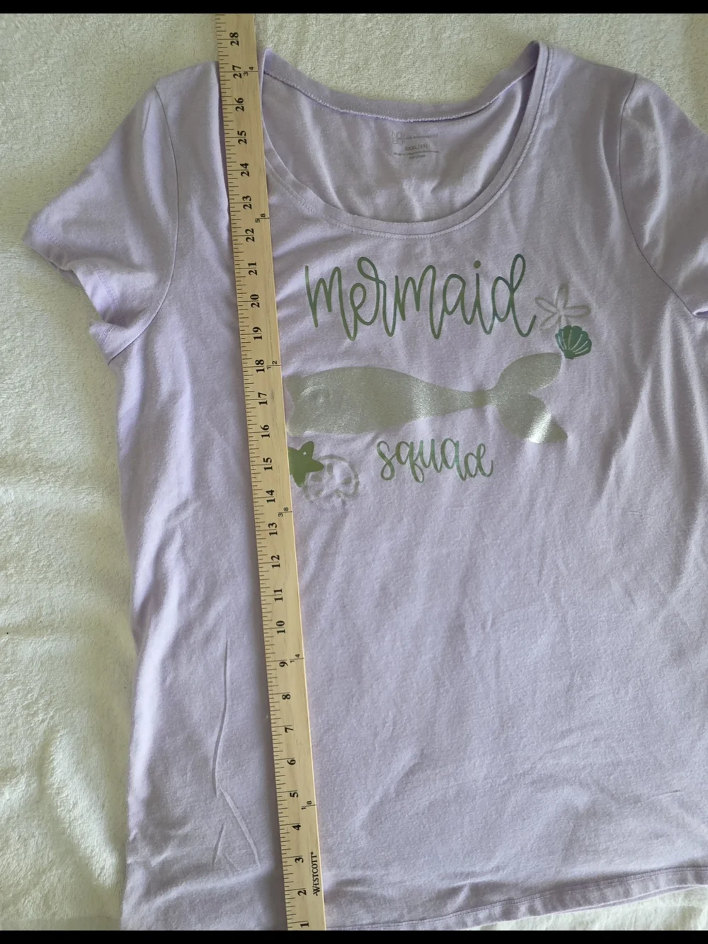 No Boundaries Lavender 'Mermaid Squad' Graphic Tee